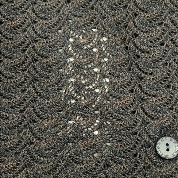 Women’s Missoni Sport Wool Acrylic Collared Button Down Sweater Open Knit - Picture 8 of 13